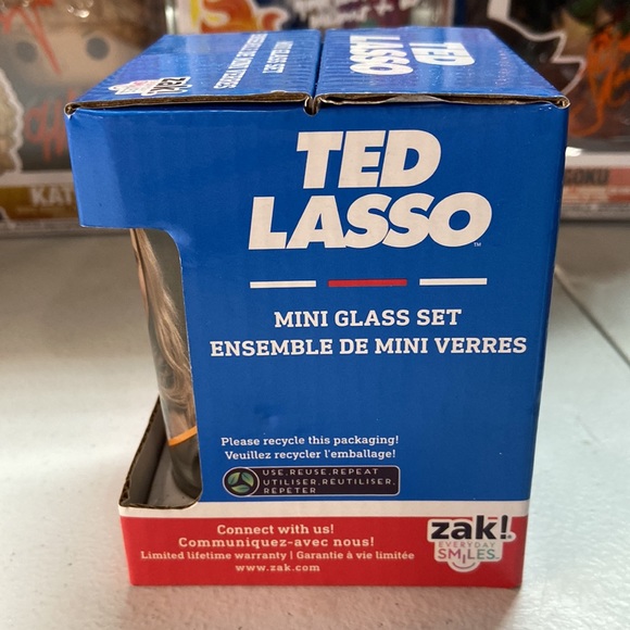 Ted Lasso Mini Glass Set, Brand New 🔥 - Picture 4 of 5